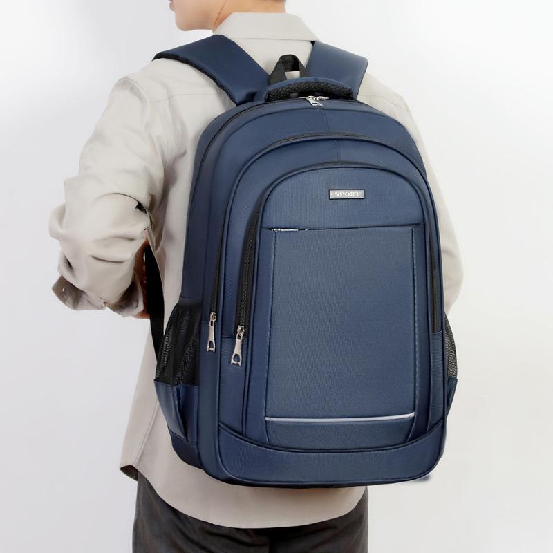 Men's Fashion Laptop Backpack - Large Capacity, Simple Design, Ideal for Students and Commuters.