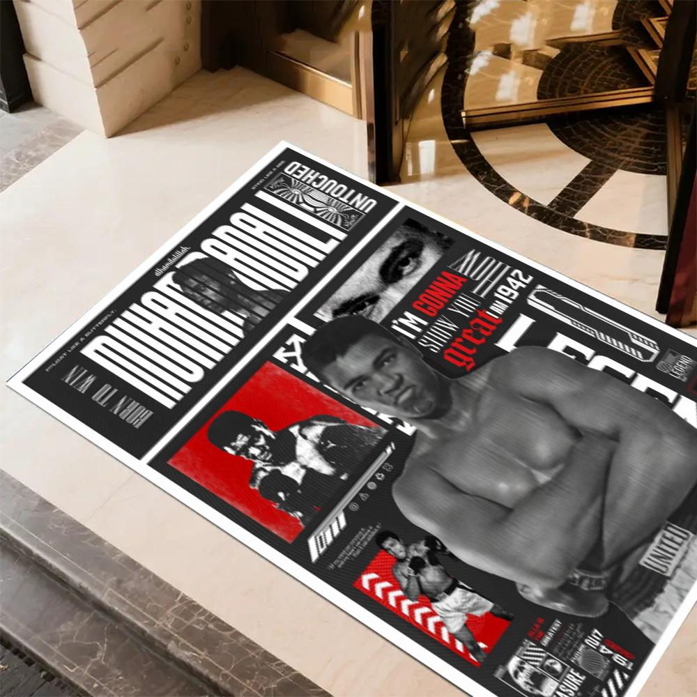 Tyson Mike Tyson Fighter Floor Rug Office Rug Suitable For Dormitory Dining Room Balcony Bedrooms Antislip Rug Anime Office Decor Spiritual Gift