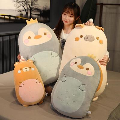Adorable Cross-Border Animal Plush Pillow - Cute Dinosaur & Unicorn Sleeping Doll