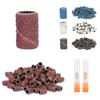 400 Pcs With Shaft Sanding Bands Fine Grit Manicure Sanding Bands  For Nail Artist