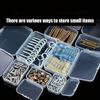Mini Rectangle Clear Plastic Jewelry Storage Case - Mini Boxes for Earrings Rings Beads Small Items Packaging Container
