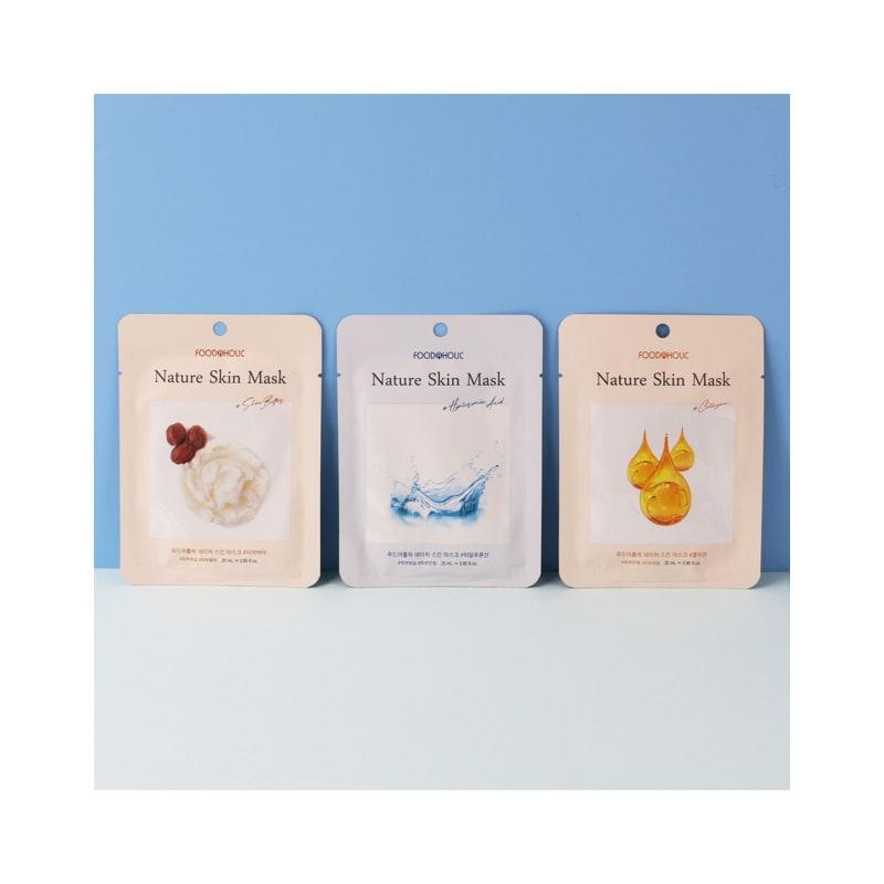 (30 Sheets) Nature Skin Moisturizing Mask Pack (Collagen, Hyal, Butter)