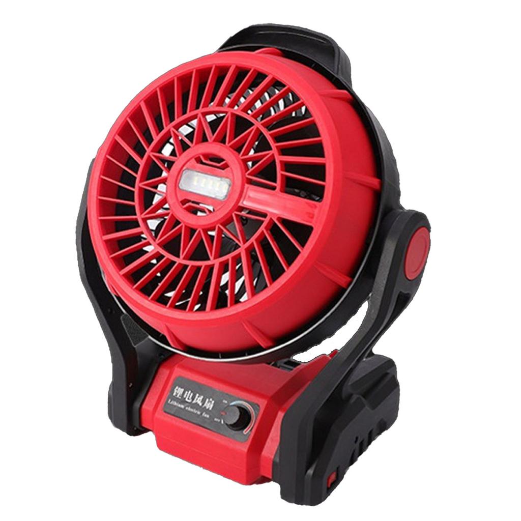 Вентилятор для кемпинга со светодиодной подсветкой, 12-дюймовый, работающий на литиевой батарее, вращающийся на 270 градусов вентилятор для BL1830 18 В