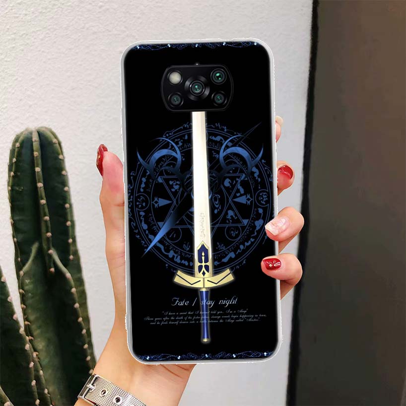 Fate Zero Stay Night Saber For Xiaomi Poco X6 X3 Nfc X5 X4 F6 F5 Pro Phone Case F4 Gt F3 F2 F1 M5S M4 M3 M2 5G Fundas Coque X3 N