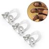 Pack of 8 Banjo Guitar Metal Index Pick Adjustable Finger Pick - Hollow Out