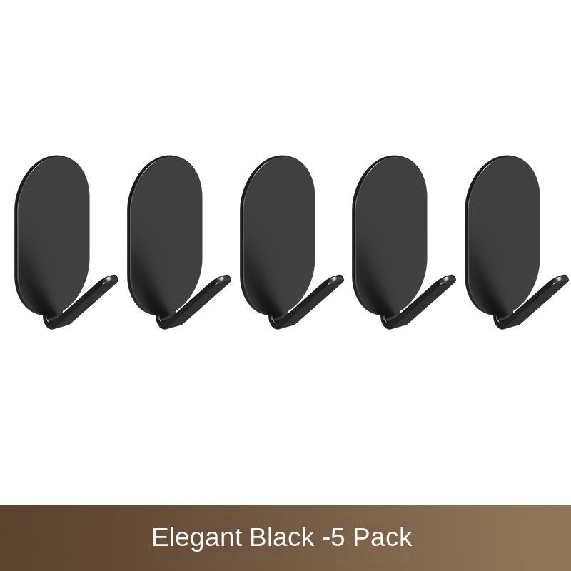 Punch-free Stainless Steel Hook Household Door Rear V Corner Coat Hook Bathroom Storage Hook Multifunctional Non-marking Sticky Hook