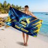 Leeds Rhinos Personalisiertes Namens-Text-Strandtuch, Weiches Saugfähiges Handtuch Strand Pool Reise Persönliches Geschenk