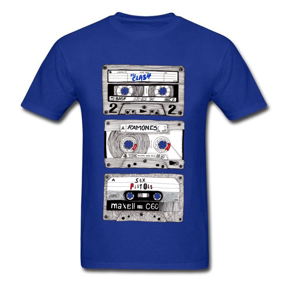 Herren T-Shirt K7 Punk Mix T-Shirts Hip Hop T-Shirt Kassette 3D Oberteile Schwarzes T-Shirt 100% Baumwolle Modische Streetwear Sommer Großhandel