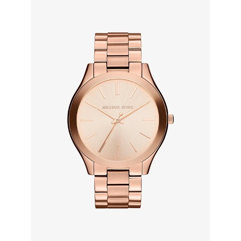 

Женские часы Michael Kors Oversized Slim Runway с покрытием цвета розового золота MK3197 розового золота