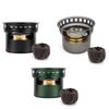 Portable Alcohol Stove Small Aluminium Alloy Brass Windproof Burner for Camping Picnic