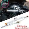 Universal  CNC Steering Damper Stabilizer Reversed Safety Control Motorcycle