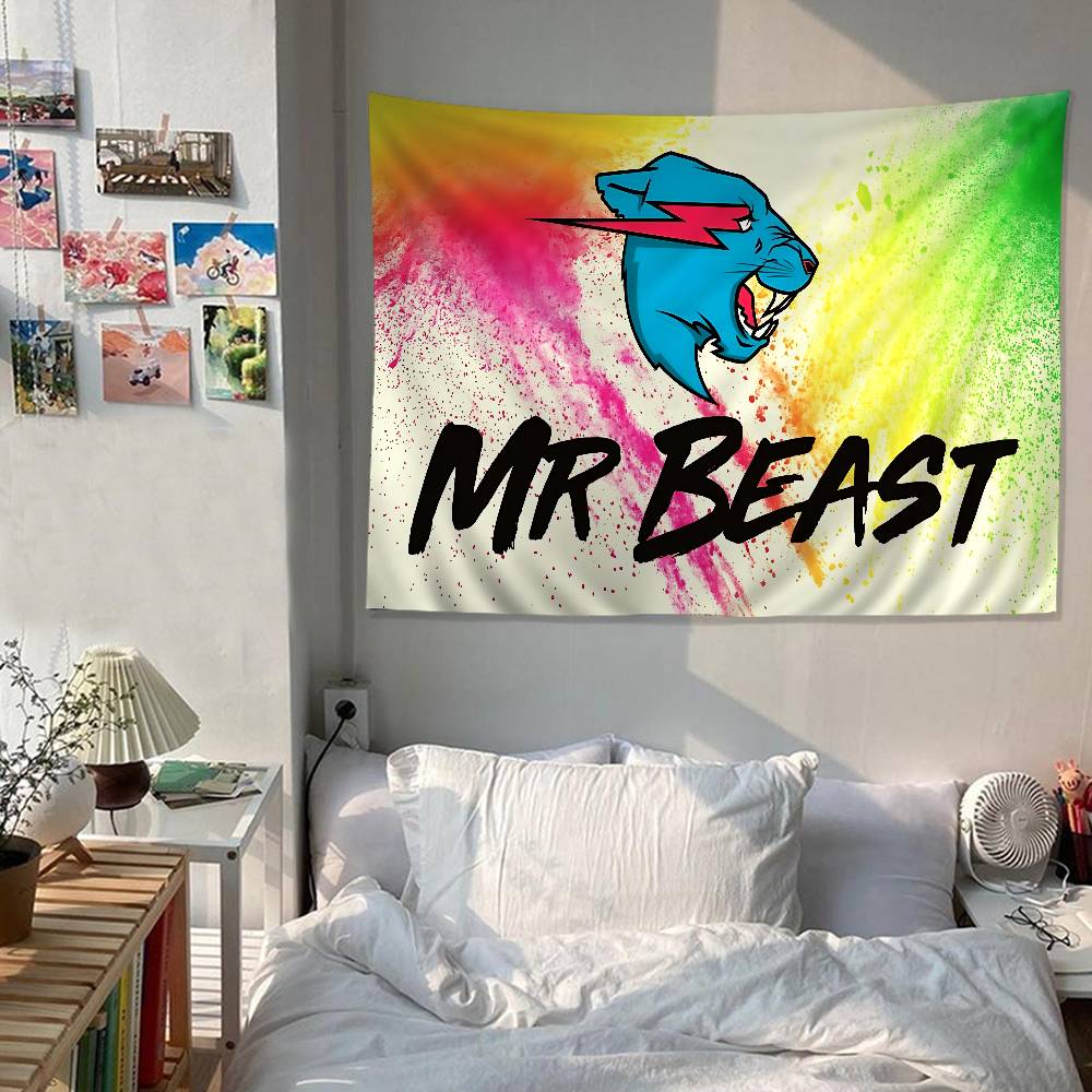 Game Blogger MrBeast Hanging Bohemian Tapestry Bohemian Wall Tapestries Mandala Cheap Hippie Wall Hanging