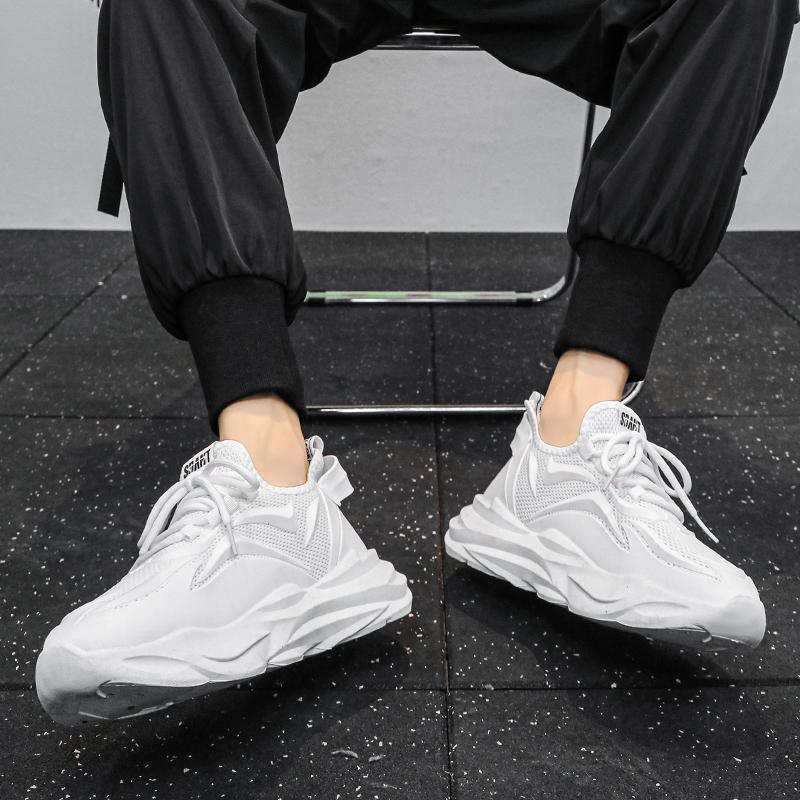 Fashion PARZIVAL Men Casual Shoes Spring Breathable Clunky Sneaker Sport Shoes Mens Sneakers Vulcanized Shoes Trainers Tenis Masculino