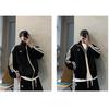 ZANBANG Tracksuit Outdoor Casual Loose Long Oversized OO81 Men's Set, Sportswear, Wear, Couples' Two-Piece Hoodie, Fit, Cool, Soft, Hooded, Sleeves,