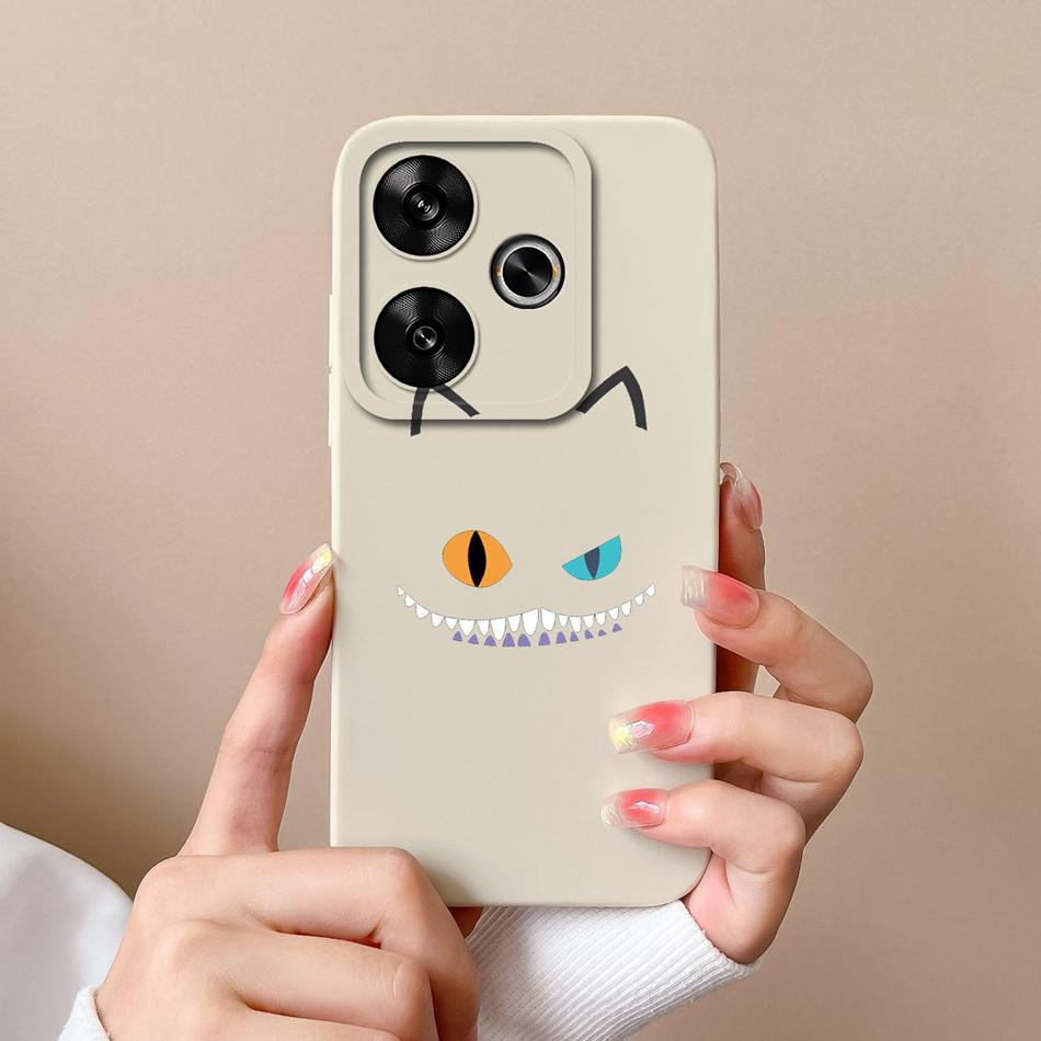 For Poco M6 Pro Case Stylish Anti Drop Funda For Xiaomi Poco M 6 M6Pro Liquid Silicone Full Protection Phone Back Cover Capa