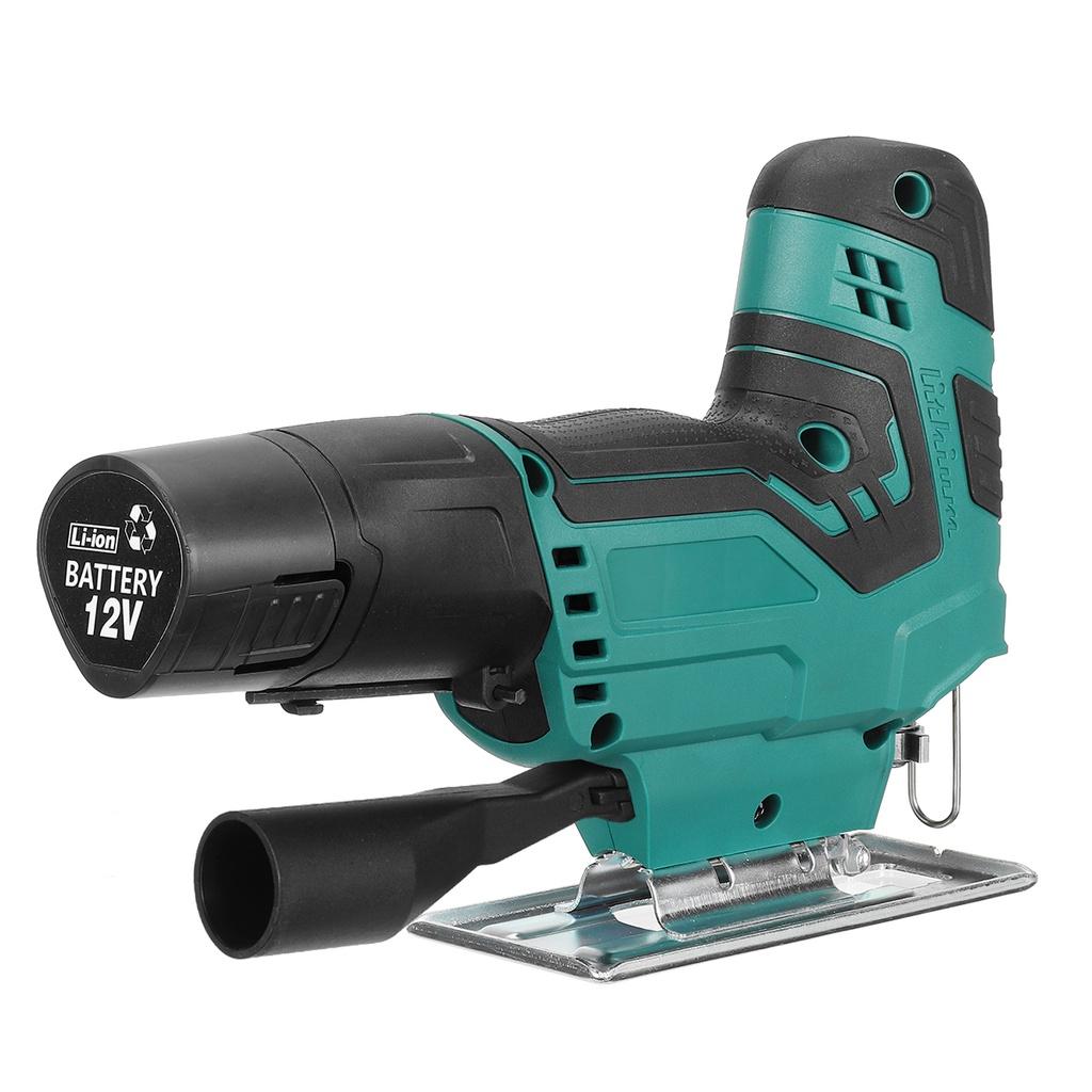 12V 1080W Tragbare elektrische Säge Astsäge Stichsäge Wiederaufladbare Holzbearbeitungs-Elektrowerkzeuge Holzsäge mit 1/2 Akku