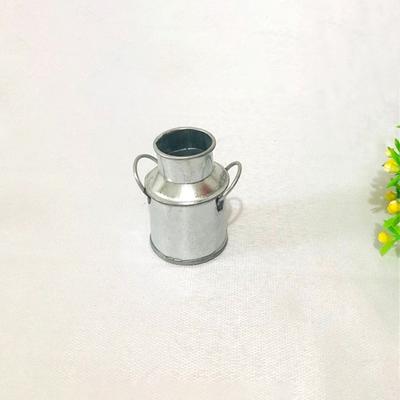 1:12 Dollhouse Miniature Farm Milk Can Kettle Pot Metal Bucket Play House Toy