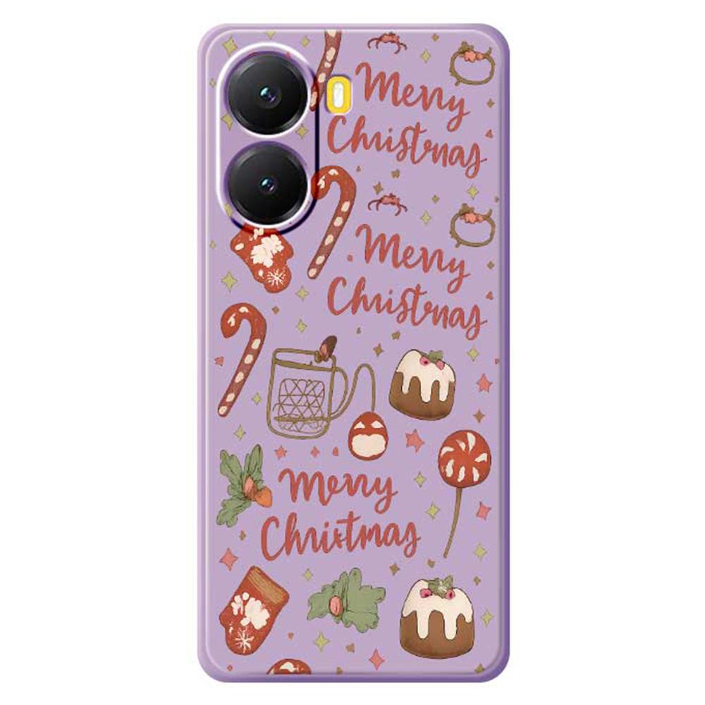 For Xiaomi Redmi Turbo 4 5G/Poco X7 Pro 5G Case Merry Christmas Pattern Printing Straight Edge TPU Phone Back Cover