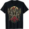 Egypt Ancient Pharaoh with Roses Jackal Tut Sphinx Egyptian T-Shirt(3)