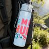 1PC MDS Nurse Color Heart Text 750ml Color Plastic Sports Water Bottle Leakproof Flip Straw Lid Suitable for Sports Office Home Use