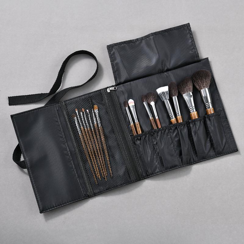 25-Piece Animal Hair Makeup Brush Set: Includes Wool Brushes for Eyeshadow, Nose Shadow, and Foundation - Artist Recommended