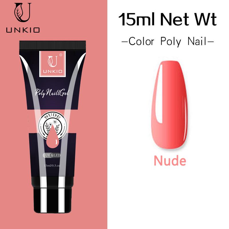 15ml Poly Nail Gel Nail Building For Nail Extension Poly UV Builder Nail Gel Hard Jelly Nail Art Design All for Manicure