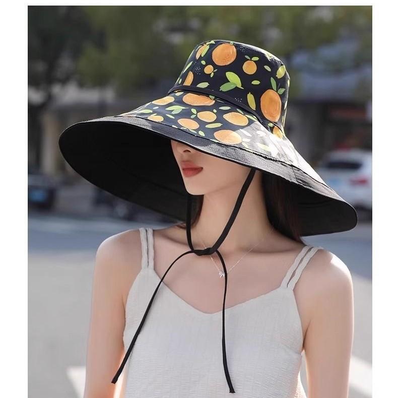 Spring and Summer New Cm Oversized Brim Sun Protection Sun Hat Double-sided Sun Hat Women's UV Protection Bucket Hat