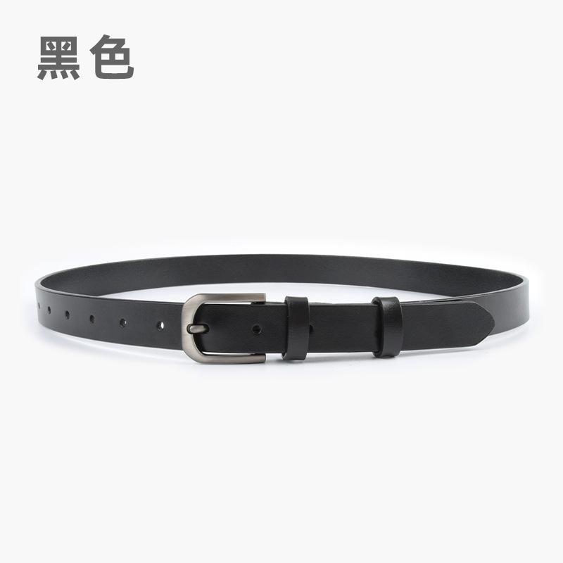 

Женский кожаный ремень из коровьей кожи Простой повседневный для брюк Джинсы Высококачественный женский ремень 105cm