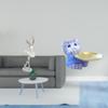 Ballerina Cat Figurine Modern Dancing Girl Resin Statue Art Sculpture Desktop Ornament for Bedroom