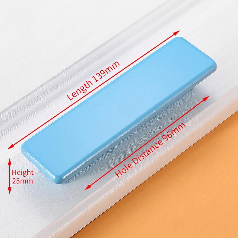 KAK Children Wooden Cabinet Knobs and Handles Kitchen Door Handles Macaron Wardrobe Cupboard Handle Drawer Knobs Furniture Pulls