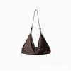 Binaural Bag Vegetable Tanned Leather Lazy Retro Shoulder Messenger Bag Large Capacity Commuter Bag Women