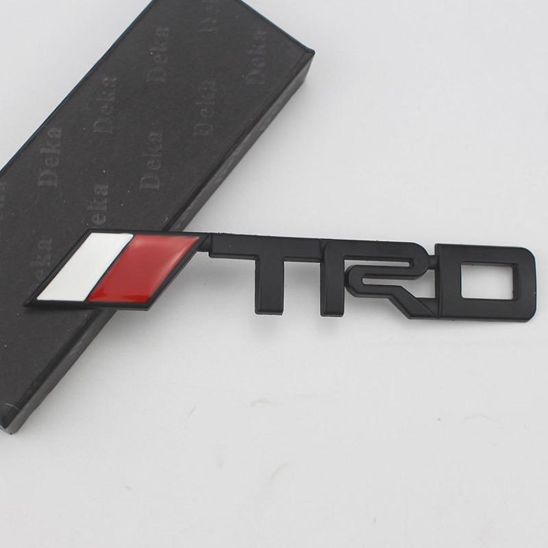 TRD Metal Labeling, Car Modification Car Logo 3D Three-dimensional Car Logo Sticker Body Sticker, Metal Label
