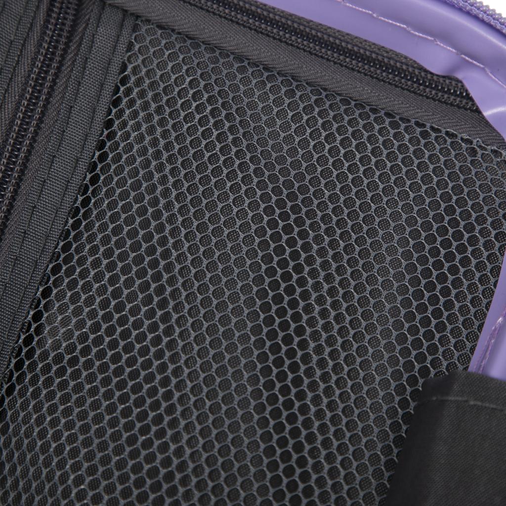 14"/19"/24"/28" 4-Piece ABS Spinner Luggage Set – Large & Medium Sizes – Integrated Combination Lock & 14" Cosmetic Bag (Blue + Purple)