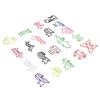 100pcs Paper Clips Colorful Cute Exquisite Mini Metal Paperclips for Party Invitation Cards