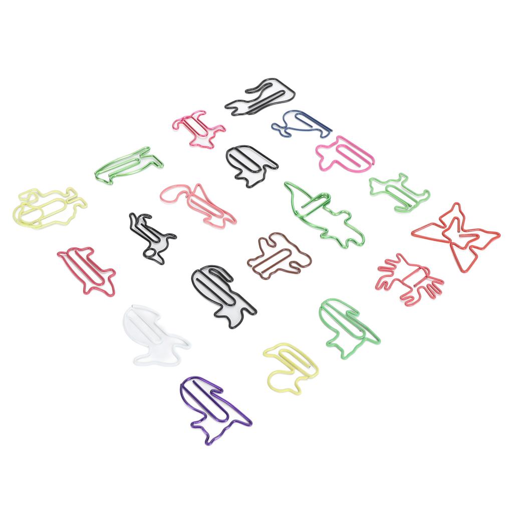 100pcs Paper Clips Colorful Cute Exquisite Mini Metal Paperclips for Party Invitation Cards