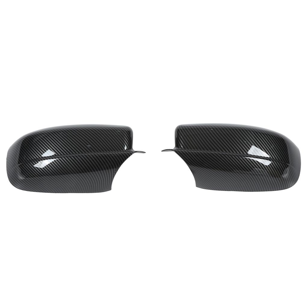 2PCS Rearview Mirror Cover Carbon Fiber Style with Double Sided Adhesive Replacement for Chrysler