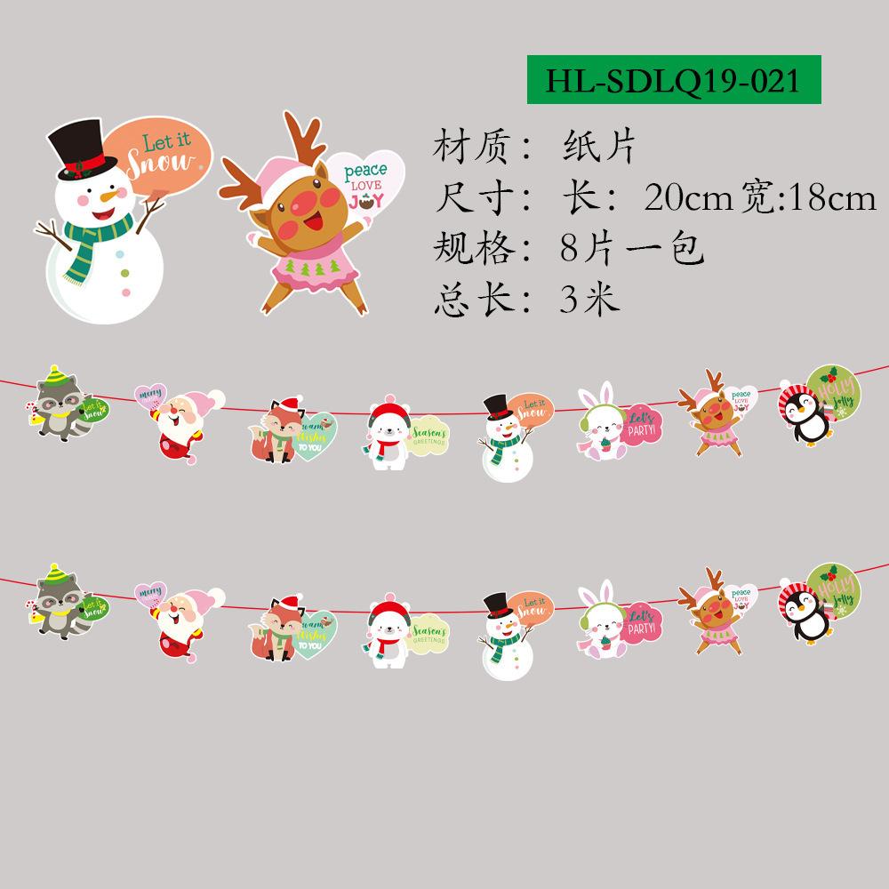 Christmas Banner Christmas Tree Ornaments Merry Christmas Decoration For Home Santa Claus Pendant Xmas Gifts New Year 2025 Gift