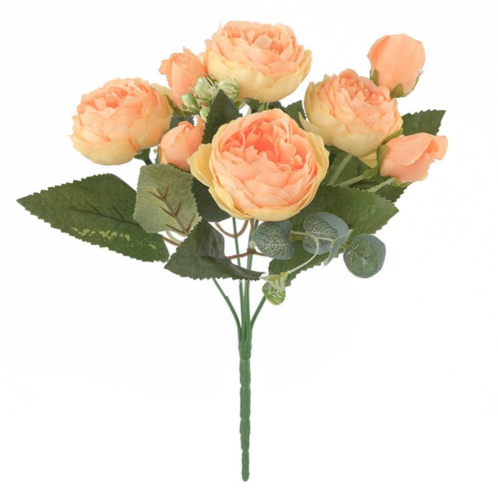 1/3PCS Artificial Flowers Fake Roses Silk Peony Valentine's Day Festival Decorations Table Vase Home Wedding Bridal Bouquets Diy