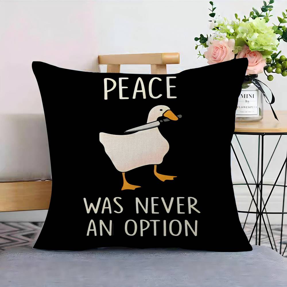 Cartoon Funny Duck Pillow Cover For Bedroom Room And Living Room Sofa Decorative Cushion Cover