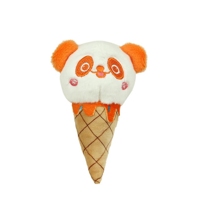 Adorable Panda Plush Toy Ice Cream Pendant Cute Children's Event Gift 15cm
