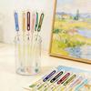 12Pcs Soft-Tip Brush Pen Set Water Based Ink Marker Pens for Calligraphy Hand Lettering Painting Art Project Drawing