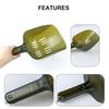Fishing Bait Throwing Spoon with Drainage Holes Ergonomic Handle Portable Carp Fishing Lure Casting Shovel Scoop Tool Fishing Accessories