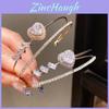 Heart Shape Double Layer Bracelet With Zirconia For Fashionable Women