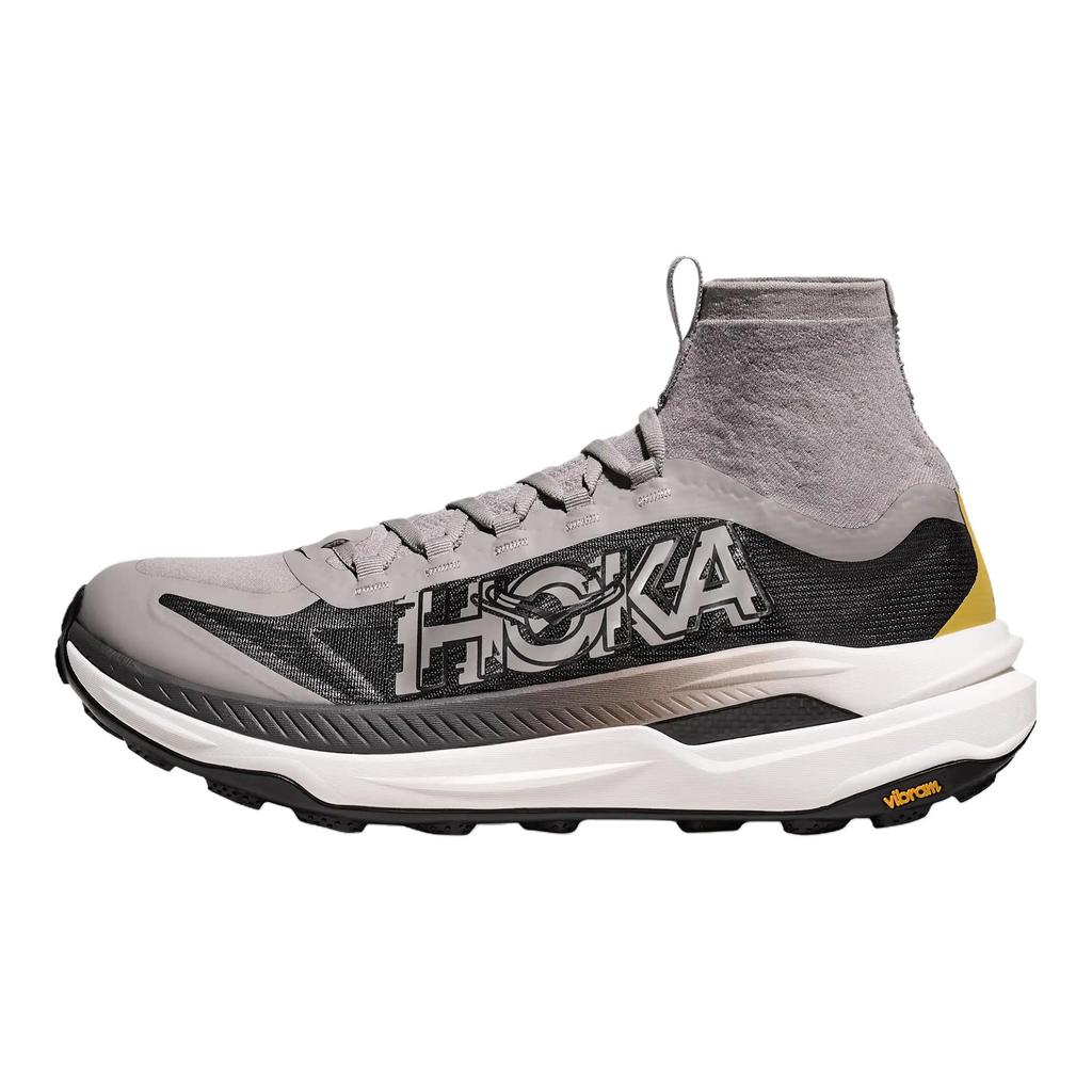 HOKA ONE ONE Tecton X 3 Trail Running Shoes Men's Gray Black 1155112-CMNTB