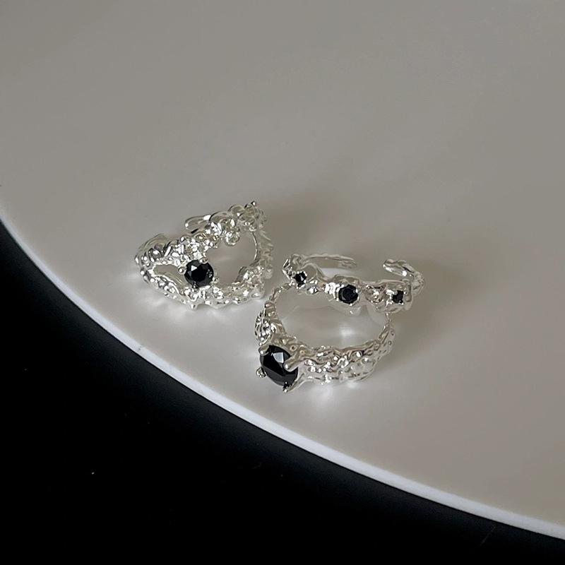 Nischen-Design, Dunkler Stil, Süß Und Cool, Diamantbesetzte Persönlichkeit, Fortgeschrittenes Gefühl, Öffnung, Kalter Wind, Knitter-Öffnungsring