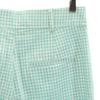 Unused ZARA Gingham Check Pattern Flare Pants M Mint Green Women Used