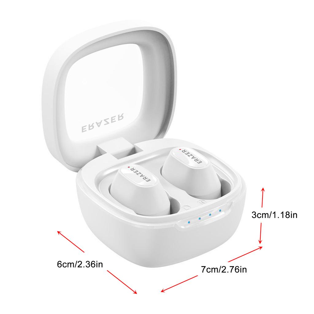 ERAZER XT62PRO Kabellose In-Ear-Ohrhörer mit Geräuschunterdrückung BT 5.4 Kopfhörer mit eingebauten Mikrofonen Dual