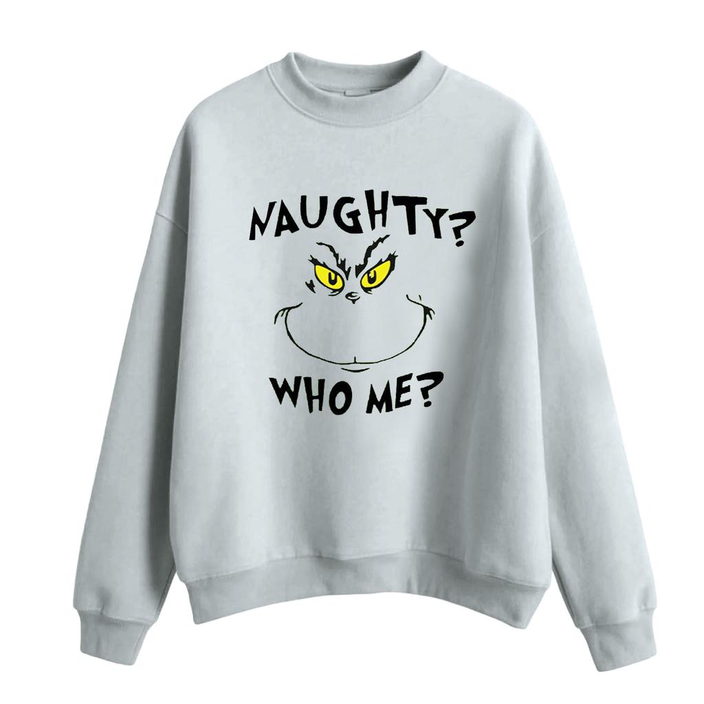 Women's Fashion Casual Round Neck Long Sleeve Christmas Printed Sweatshirt