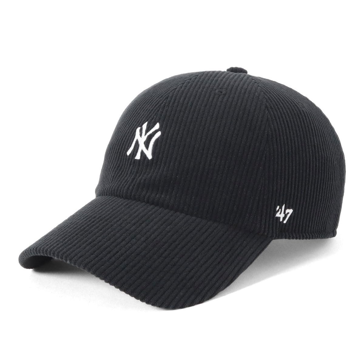 Вельветовая Кепка Clean Up MLB NY Черная FREE 47 CLEAN UP CODE BASE RUNNER CLEAN UP Нью-Йорк Янкис  47brand s  47