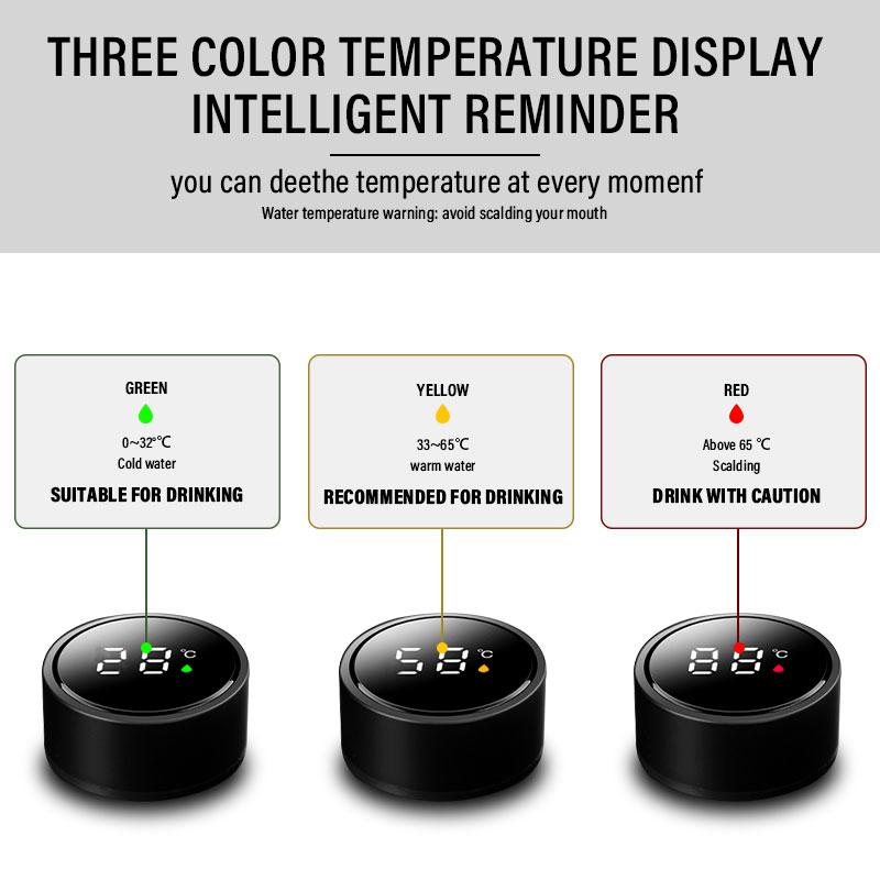 Car Smart Thermos Bottle With Temperature Display Coffee Cup For Tesla Model 3 Model S Model X Y Roadster Performance